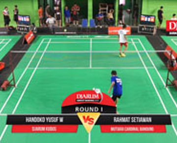 Handoko Yusuf W (Djarum Kudus) VS Rahmat Setiawan (Mutiara Cardinal Bandung)