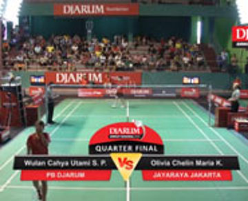 Wulan Cahya Utami Suko Putri (Djarum Kudus) VS Olivia Chelin Maria Kambey (Jayaraya Jakarta)