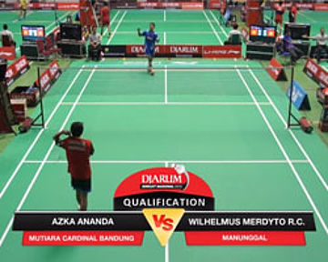 Azka Ananda (MUTIARA CARDINAL BANDUNG) VS Wilhelmus Merdyto Rhino Chandrika (MANUNGGAL)