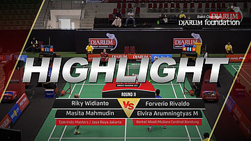 Riky Widianto/Masita Mahmudin (Tjakrindo Masters/Jaya Raya Jakarta) VS Forverio Rivaldo/Elvira Arumningtyas M (Berkat Abadi/Mutiara Cardinal Bandung)