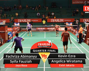 Fachriza Abimanyu/Syifa Fauziah (Jaya Raya) VS Kevin Ezra/Angelica Wiratama (Exist Jakarta)
