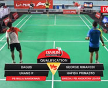 George R/Hafidh P (Swedia/Angkatan Udara) VS Dagus/Unang R (Mulia Monokwari)