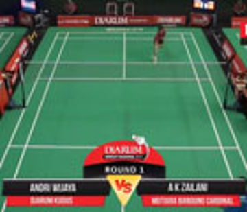 Andri Wijaya (Djarum Kudus) VS A K Zailani (Mutiara Cardinal Bandung)