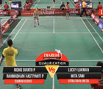 Ridho Bianto/Rahmadhani (PB Djarum Kudus) VS Lucky Lukman/Mita Sani (PB Citra Raya Unesa)