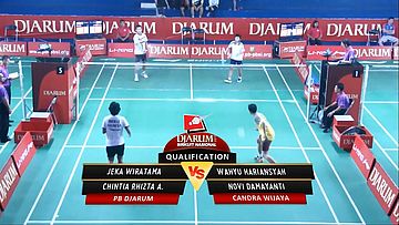 Jeka Wiratama/ Chintia Rhizta A. (PB DJARUM) VS Wahyu Hariansyah/ Novi Dmayanti (CANDRA WIJAYA) Qualificatication Ganda Taruna Campuran Djarum Sirkuit Nasional Lin Ning SGS PLN Jawa Barat Open 2013