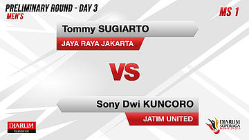 MS1 | TOMMY SUGIARTO (JAYA RAYA) VS SONY DWI KUNCORO (JATIM UNITED)