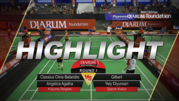 Gilbert/Yely Diyunsari (Djarum Kudus) VS Classius Chris Belandro/Angelica Agatha (Kusuma Tangkas)