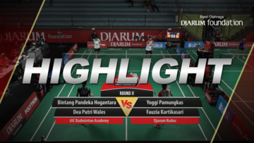 Yoggi Pamungkas/Fauzia Kartikasari (Djarum Kudus) VS Bintang Pandeka Hogantara/Dea Putri Wales (AIC Badminton Academy)