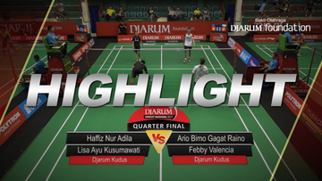Haffiz Nur Adila/Lisa Ayu Kusumawati (Djarum Kudus) VS Ario Bimo Gagat Raino/Febby Valencia Dwijayanti (Djarum Kudus)
