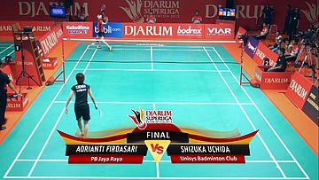 Adrianti Firdasari (PB JAYA RAYA) VS Shizuka Uchida (UNISYS)