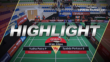 Yudha Putra P (Mutiara Cardinal Bandung) VS Syabda Perkasa Belawa (Djarum Kudus)