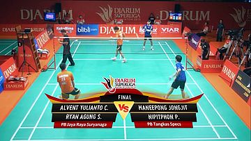 Alvent Yulianto/ Ryan Agung (PB JAYA RAYA SURYANAGA) VS Maneepong Jongjit/ Nipithon (PB TANGKAS SPECS) DJARUM SUPERLIGA 2013