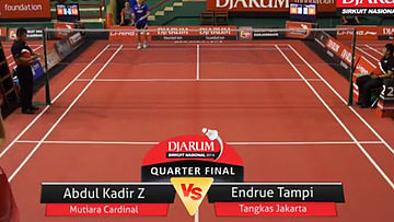 Abdul Kadir Zailani (MUTIARA CARDINAL BANDUNG) VS Endrue Tampi (TANGKAS JAKARTA)