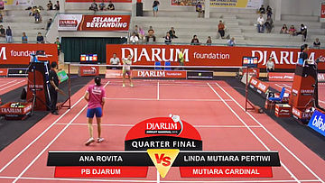 Ana Rovita (Djarum Kudus) VS Mia Mawarti Utami (Guna Dharma Bandung)