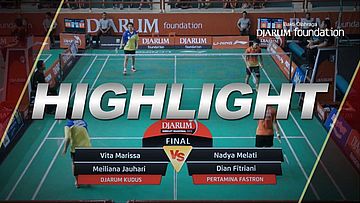 Nadya Melati/Dian Fitriani (Pertamina Fastron) VS Vita Marissa/Meiliana Jauhari (Djarum Kudus)