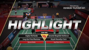 Asghar Herfanda/Sang Ayu Putu Kharisma (Djarum Kudus) VS Gerardo Rizqullah Hafidznur/Aisyah Hanadiya Taisir (Jaya Raya Jakarta)