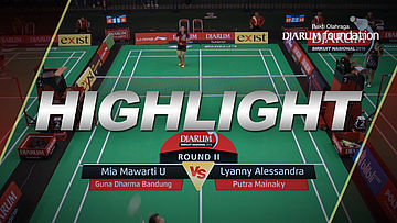 Mia Mawarti U (Guna Dharma Bandung) VS Lyanny Alessandra M (Putra Mainaky) 
