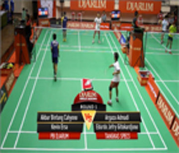 Akbar Bintang C. / Kevin Ersa (PB DJARUM) VS Argeza Admadi / Edurdo Jefry G. (Tangkas Specs) 