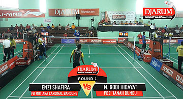 Enzi Shafira (Mutiara Cardinal Bandung) VS M Roby Hidayat (PBSI Tanah Bumbu)