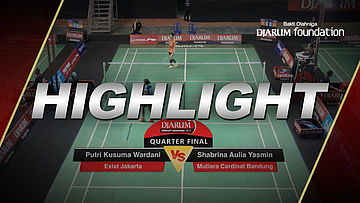 Putri Kusuma Wardani (Exist Jakarta) VS Shabrina Aulia Yasmin (Mutiara Cardinal Bandung)
