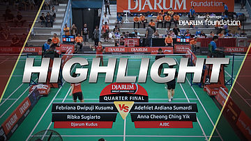Febriana Dwipuji Kusuma/Ribka Sugiarto (Djarum Kudus) VS Adefriet Ardiana Sumardi/Anna Cheong Ching Yik (AJBC)