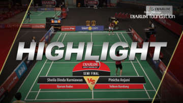 Sheila Dinda Kurniawan (Djarum Kudus) VS Pinicha Anjani (Telkom Bandung)