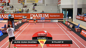 Alrie Guna Dharma (Guna Dharma Bandung) VS M. Fajar Wikajaya (Pelita Bakrie Jakarta)