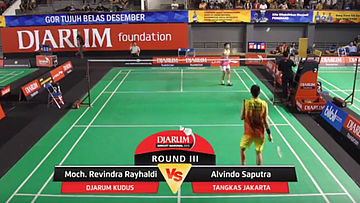 Moch. Revindra Rayhaldi (Djarum Kudus) VS Alvindo Saputra (Tangkas Jakarta)