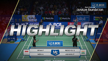 Reddy B Sumeeth/Ashwini Ponnappa (IND) VS Irfan Fadhilah/Weni Anggraini (INA)