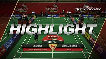 Ayumi Kamiyama (Japan) VS Mia Agnia (Mutiara Cardinal Bandung)