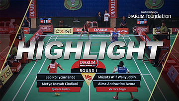 Leo Rollycarmando/Metya Inayah Cindiani (Djarum Kudus) VS Ghiyats Afif Waliyuddin/Alma Andrawina Azura (Victory Bogor)