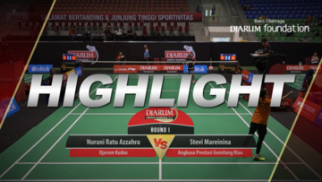 Nurani Ratu Azzahra (Djarum Kudus) VS Stevi Mareinina (Angkasa Prestasi Gemilang Riau)