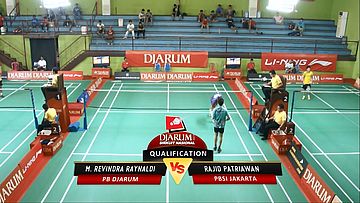M. Revindra Raynaldi (PB DJARUM) VS Rajid Patriawan (PBSI JAKARTA)