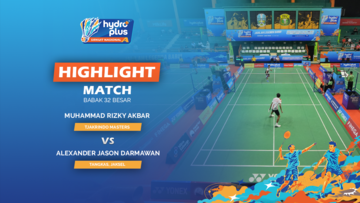 Highlight Match Day 2 - Muhammad Rizky Akbar (Tjakrindo Master) vs Alexander Jason Darmawan (PB Tangkas, Jaksel)