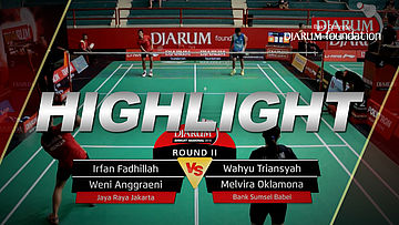 Irfan Fadhillah/Weni Anggraeni (Jaya Raya Jakarta) VS Wahyu T/Melvira Oklamona (Bank Sumsel Babel)