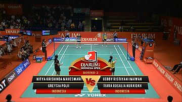 Nitya K./ Greysia Polii (INDONESIA) VS Gebby R./ Tiara R. (INDOESIA) Djarum Indonesia Open 2013