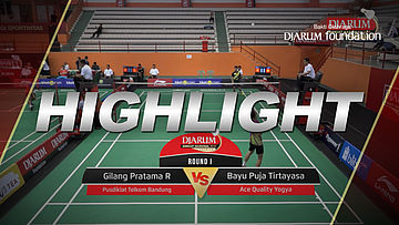 Gilang Pratama R (Pusdiklat Telkom Bandung) VS Bayu Puja Tirtayasa (Ace Quality Yogya)
