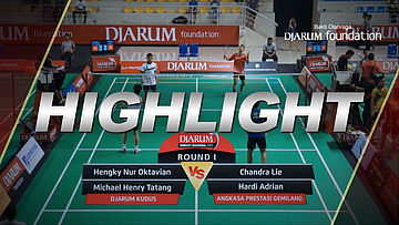 Hengky Nur Oktavian/Michael Henry Tatang (Djarum Kudus) VS Chandra Lie/Hardi Adrian (Angkasa Prestasi Gemilang)