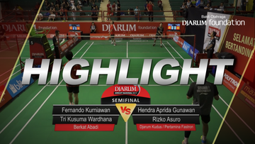 Hendra Aprida Gunawan/Rizko Asuro (Djarum Kudus/Pertamina Fastron) VS Fernando Kurniawan/Tri Kusuma Wardhana (Berkat Abadi)