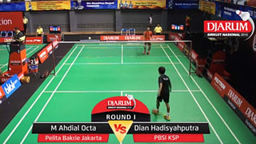 Muhammad Ahdial Octa (Pelita Bakrie Jakrata) VS Dian Hadisyahputra (PBSI KSP)