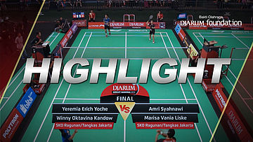 Amri Syahnawi/Marisa Vania Liske Teneh (SKO Ragunan/Tangkas Jakarta) VS Yeremia Erich Yoche Rambitan/Winny Oktavina Kandow (SKO Ragunan/Tangkas Jakarta)