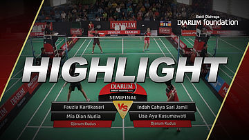 Indah Cahya Sari Jamil/Lisa Ayu Kusumawati (Djarum Kudus) VS Fauzia Kartikasari/Mia Dian Nurlia (Djarum Kudus)