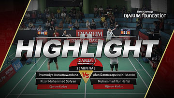 Pramudya Kusumawardana/Rizal Muhammad Sofyan (Djarum Kudus) VS Alan Darmasaputra Kristanto/Muhammad Nur Hafizi (Djarum Kudus)