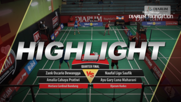 Naufal Ligo Saufik/Ayu Gary Luna Maharani (Djarum Kudus) VS Zank Oscario Dewangga/Amalia Cahaya Pratiwi (Mutiara Cardinal Bandung)