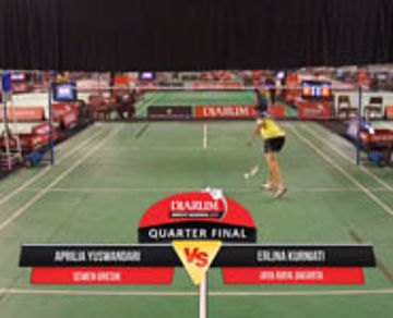 Aprilia Y (Semen Gresik) VS Erlina K (Jaya Raya Jakarta)