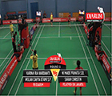 Karina Ria Hardianti / Wulan Cahya Utami Suko Putri (PB DJARUM) VS Ni Made Pranita Sulistya Devi / Sarah Christin (PELATPROV DKI JAKARTA)