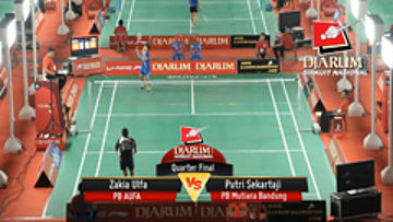 Zakia Ulfa (PB AUFA) VS Putri Sekartaji (PB Mutiara Bandung)