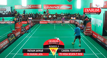 Patham Anwar (PB Murung Raya) VS Candra Febrianto (HiQua Wijaya P Raya)