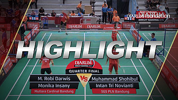 M Robi D/Monika Insany (Mutiara Cardinal Bandung) VS M Shohibul F/Intan Tri( SGS PLN Bandung)