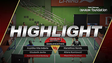 Asyidika Vito Indarto/Elizabeth Jovita (Mutiara Cardinal Bandung) VS Marselinus Nanda Dewagraha/Aliana Kurniawati (Hiqua Wima Surabaya)